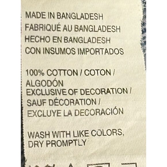 Izod Saltwater Relaxed Classics Mens Blue Striped Button Up Shirt SZ S Cotton - Picture 7 of 7